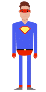 דמות לסרטון אנימציה Toonly - טונלי (איתן בתחפושת סופרמן)